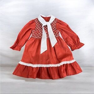 VINTAGE Disney Winnie The Pooh Sears Roebuck & Co Dress Smocked 70s Size 4T